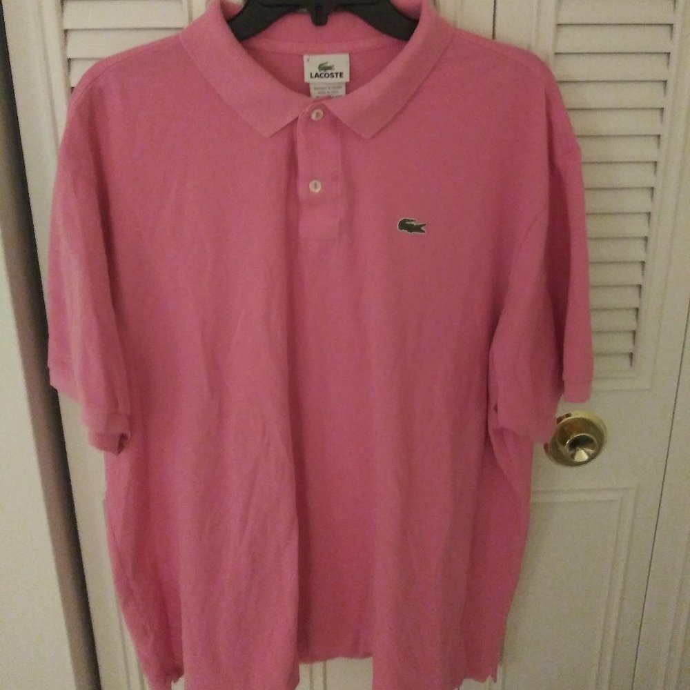 Pink Lacoste Polo